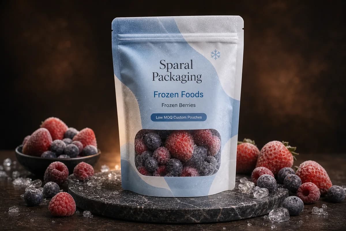 Frozen food pouch packaging by Sparal Packaging