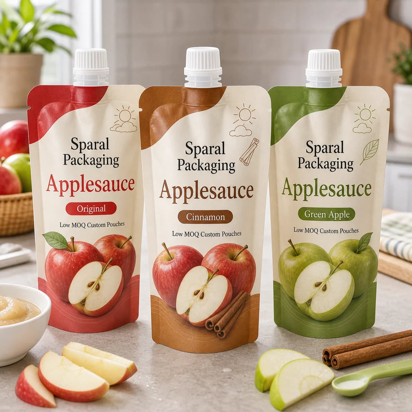 Applesauce pouch packaging opportunity by Sparal Packaging