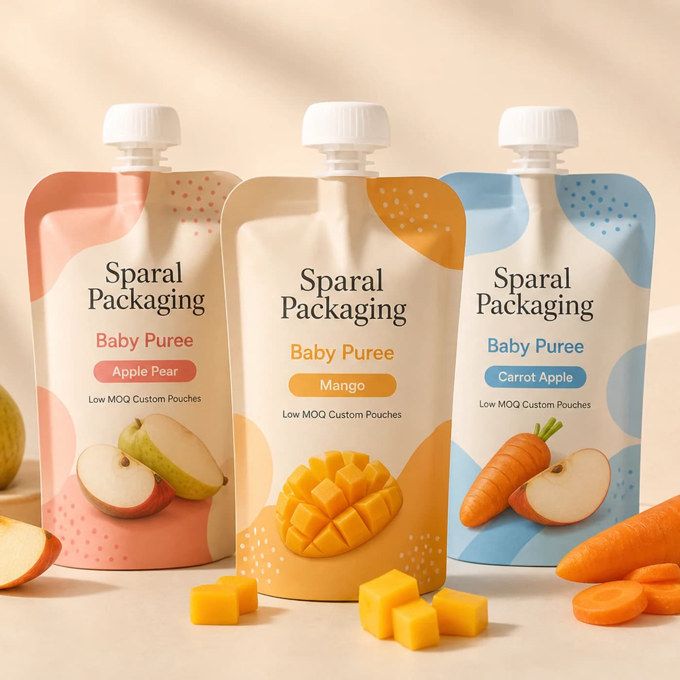 Baby food puree pouch packaging opportunity by Sparal Packaging
