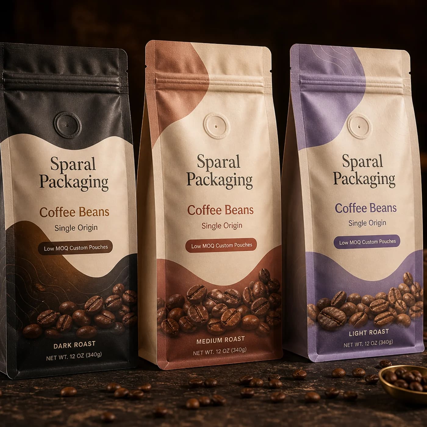 Coffee beans pouch packaging opportunity by Sparal Packaging