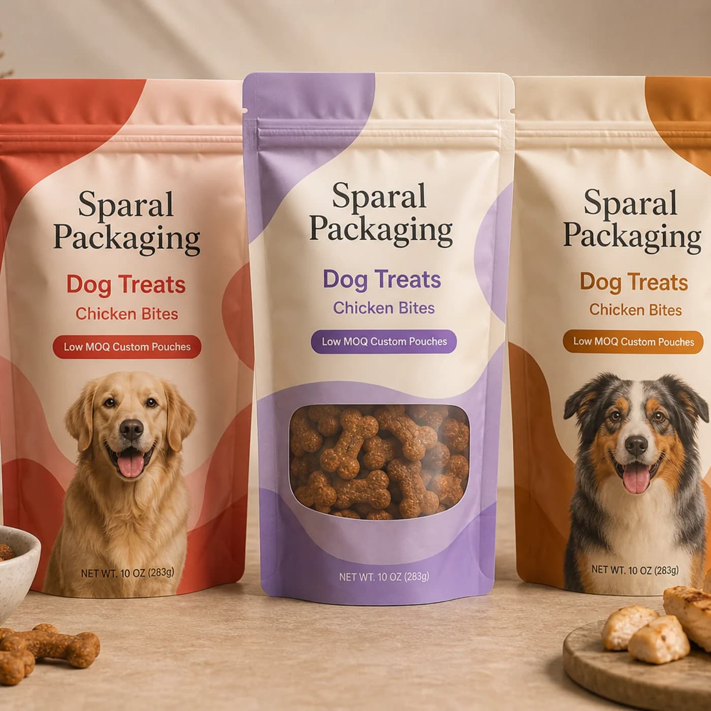 Dog treats pouch packaging opportunity by Sparal Packaging