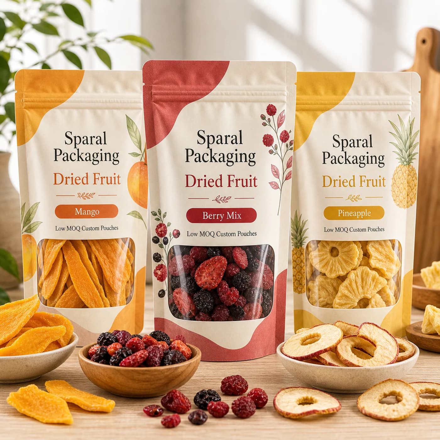Dried fruit pouch packaging opportunity by Sparal Packaging