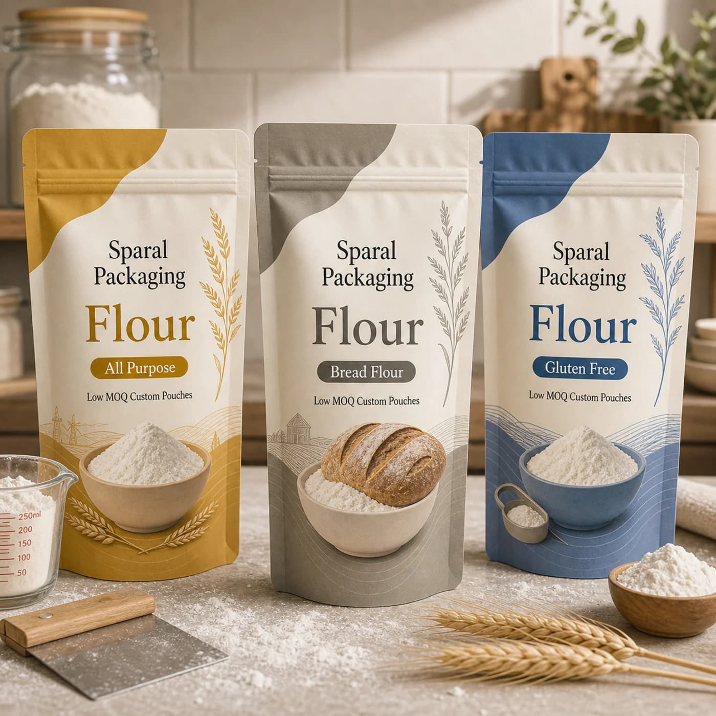 Flour pouch packaging opportunity by Sparal Packaging