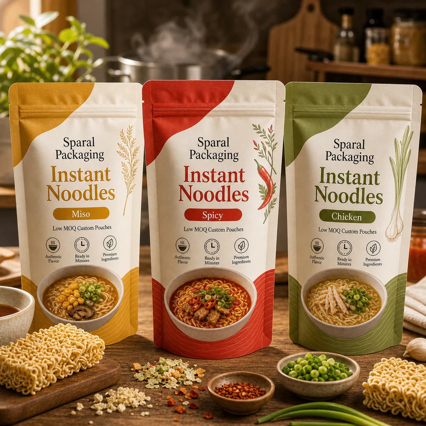Instant noodles pouch packaging opportunity by Sparal Packaging