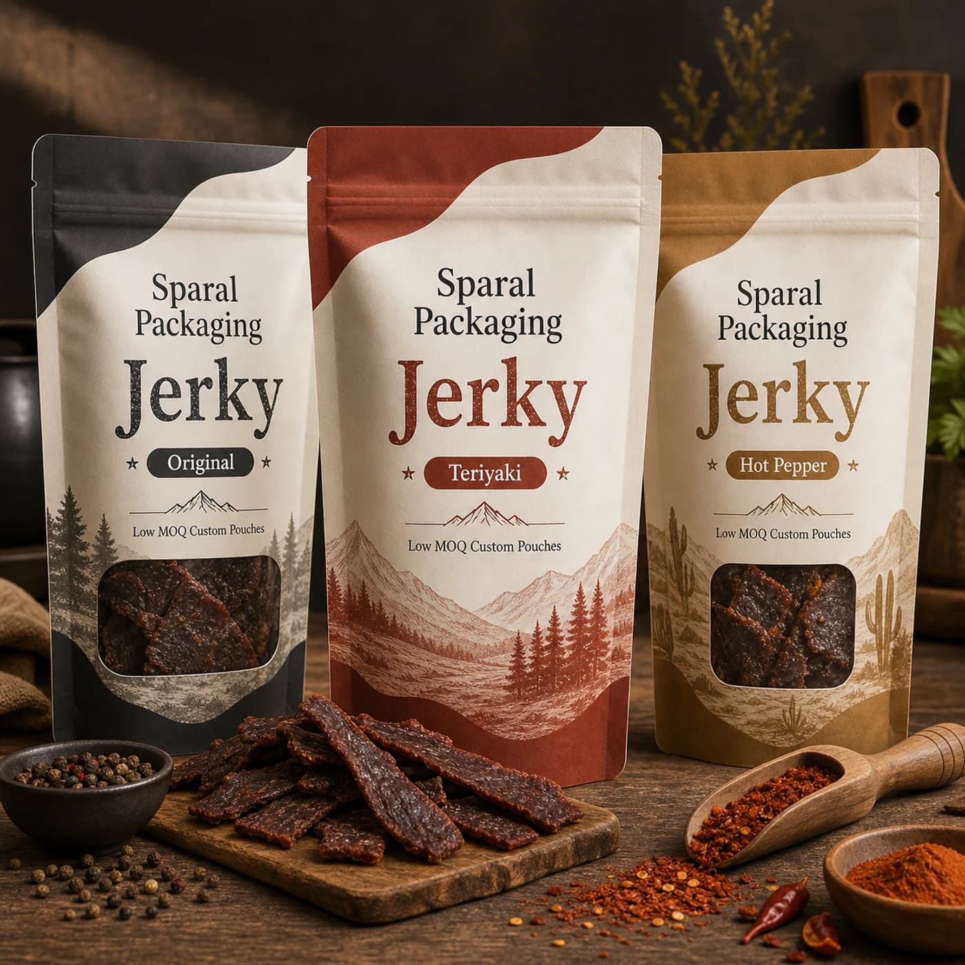 Jerky pouch packaging opportunity by Sparal Packaging