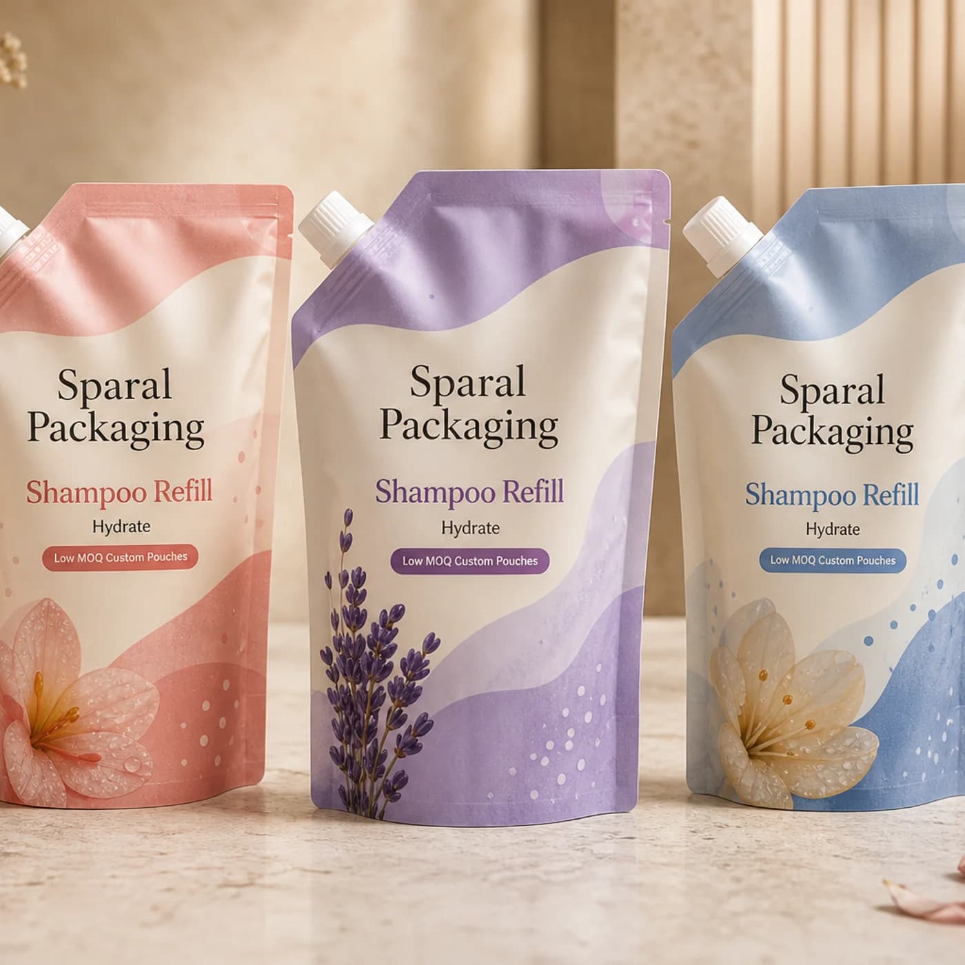 Shampoo refill pouch packaging opportunity by Sparal Packaging