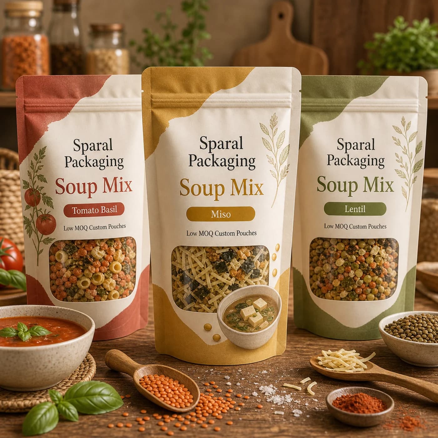 Soup mix pouch packaging opportunity by Sparal Packaging
